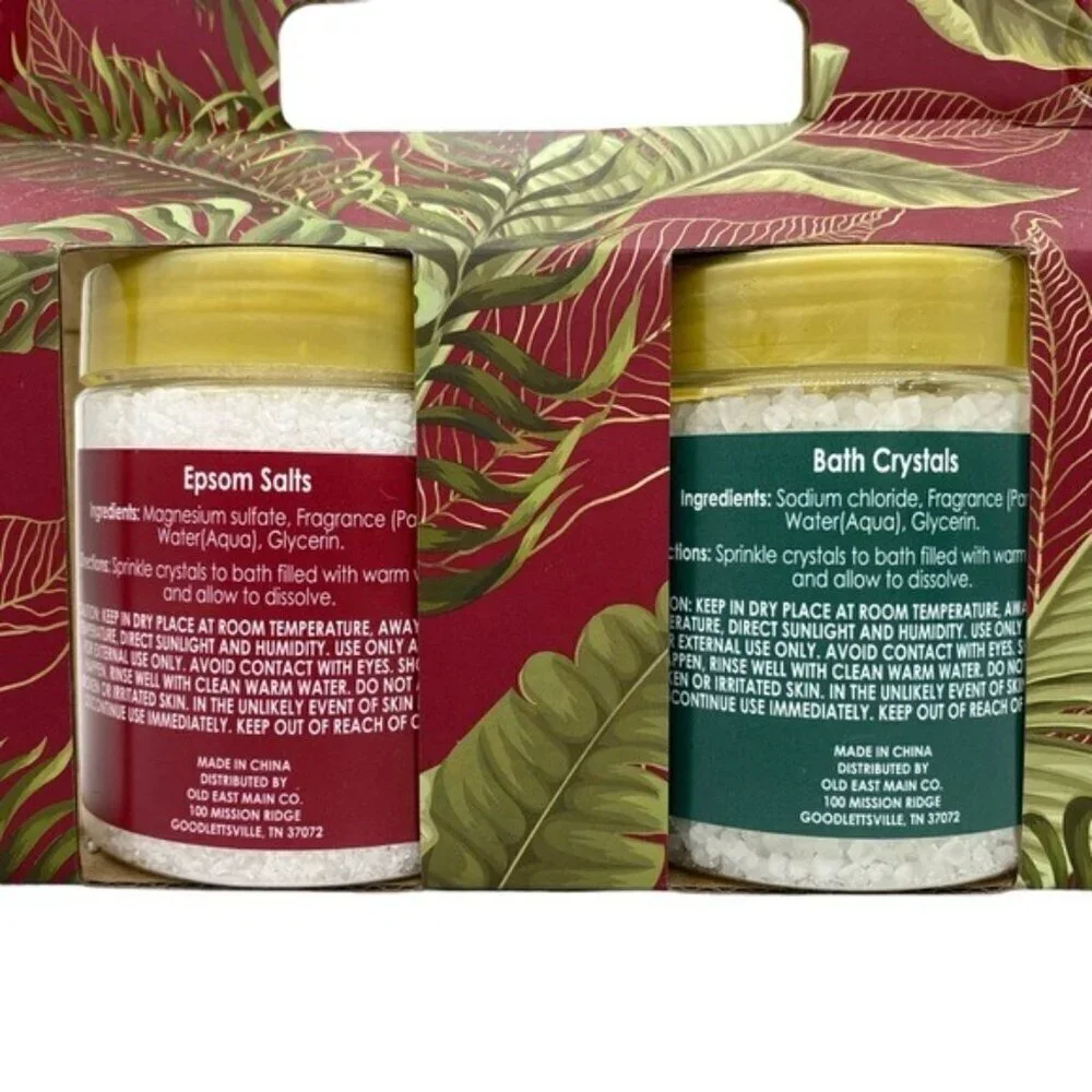 Studio Selection Lemon Bath Salt 2 Piece Gift Set